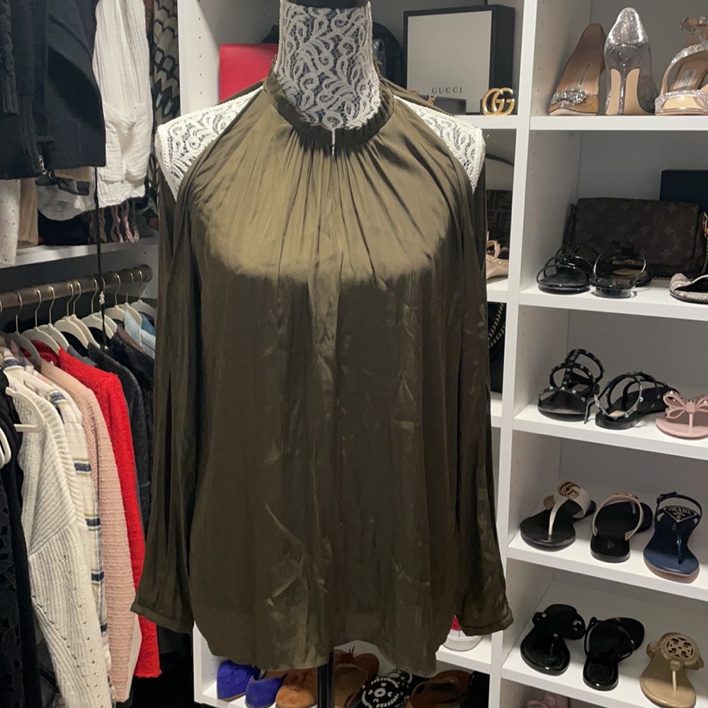 Ramy brook Long Sleeve cold shoulder blouse